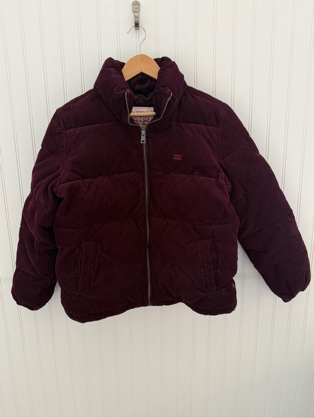 Levi's Corduroy Puffer Jacket - Burgundy